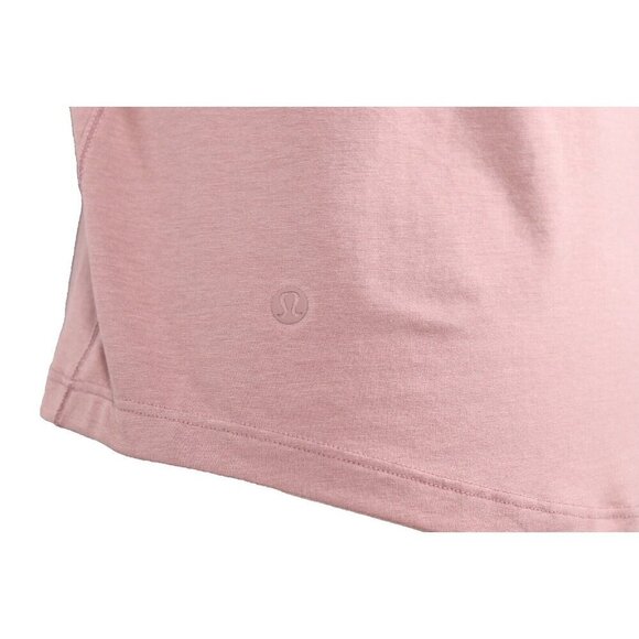Lululemon Women's Small Pink Twilight Rose Cotton-Blend Logo Training Tank Top - Picture 9 of 10